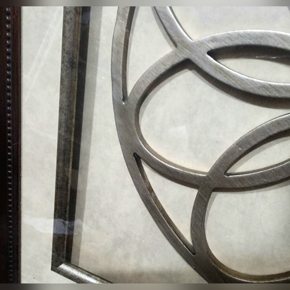 Large Contemporary Art Deco Metalwork Design Framed hanging Art - Picture 4 of 9